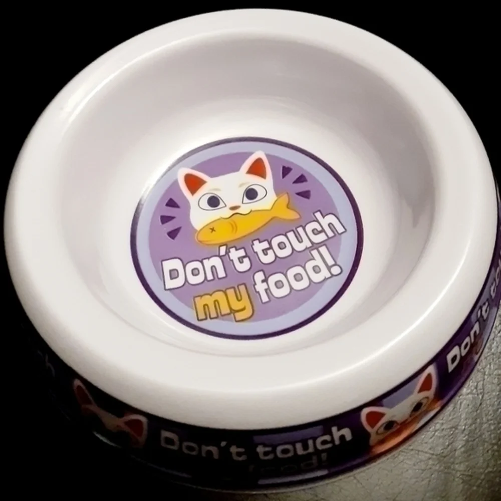 Kitty's Graphic Designs Melamine 4 Cat Bowls Bundle